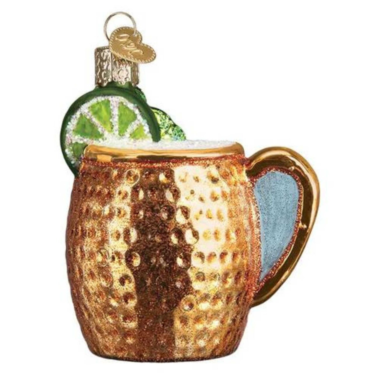 Old World Christmas 3.0 Inch Moscow Mule Mug Christmas Tree Ornament , Ornament Vodka Spicy Beer Lime